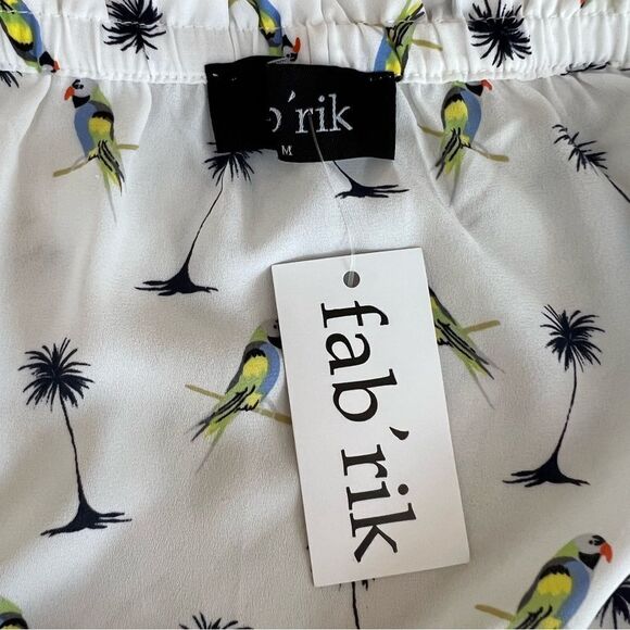Fab’rik tropical print tiered ruffle summer top size M NWT - Picture 5 of 8